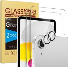 2+2 Pack of Anti Scratch Screen Protectors for iPad 11th/10th Gen + Camera Lens picture