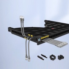1PC  with Panel Plastic 1U Horizontal Rack Mount Cable Management Unit picture