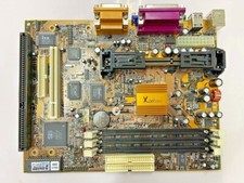 RARE VINTAGE ECS P6SE-ML XCEL2000 SIS 620/5595 SLOT 1 ATX MOBO VGA SOUND MBMX9 picture