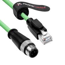 M12 D-Code 4Pin to RJ45 Ethernet Cable Flex for Industrial Camera SYNC 16.4ft-5m picture