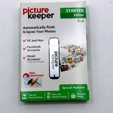 Picture Keeper Starter Edition 4GB USB Photo Backup Drive PC Mac Silver picture