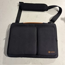 Tomtoc 360 Protective Laptop Shoulder Bag for 13-14 inch MacBook Air Zip Pockets picture