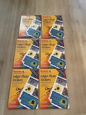 Kodak Inkjet Photo Stickers 90 PAGES 360 3X3 3/4 STICKERS  Bulk Lot 6 NEW PACKS picture