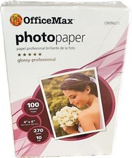 4x6 Glossy Professional Photopaper Officemax 270gram Printer 10mil picture