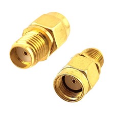 2pcs RP-SMA Male Hole to SMA Female Adapter FPV WiFi Pin Antenna Connector Plug picture