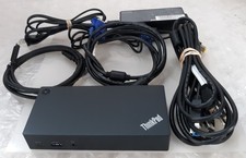 Lenovo ThinkPad 40A9 USB-C docking Station w/ 90w AC+USB-C+VGA+DP+USB 3.0 picture