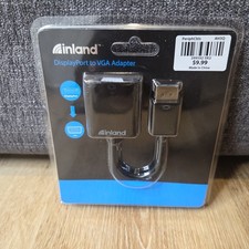 Inland DisplayPort to VGA Display Adapter Full HD 1080p Plug & Play Black picture