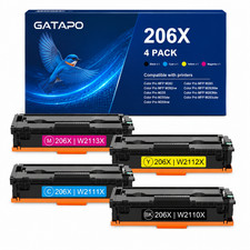 206X-W2110X-4PK Toner  For  206A W2110A 206X W2110X MFP M283fdw Pro M255 M282 picture