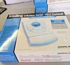 DRTrack vintage Serial RS-232 / PS2 Ball Scrolling Mouse (Non Optical) picture