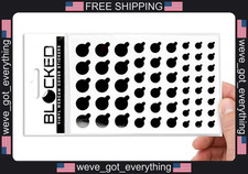 57 Pack Vinyl Webcam Cover Stickers Restickable Privacy Shield for Laptops picture