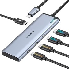 USB C Splitter for Dual Monitors 4K@60Hz DP Alt Mode Laptop Hub picture