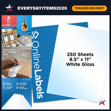Glossy Inkjet Sticker Paper 8.5