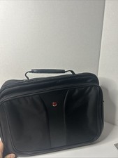 SwissGear by Wenger Laptop Messenger Bag Black Briefcase Shoulder Strap 16