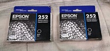 EPSON 252 Black Ink Cartridge (EXP 06.2023) NEW Lot X2 SEALED  picture