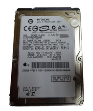 250GB SATA NOTEBOOK HDD HITACHI HTS545025B9SA02 PN: H2T250854S 2.5 