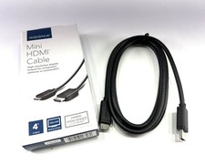 HDMI Male to Mini HDMI Male Cable Insignia 4' High-Speed  Black  NS-PG04502 |RB2 picture