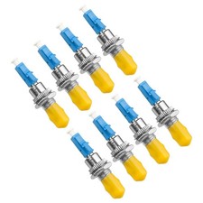 Duogalia 8 Pack Singlemode LC/UPC Male to ST/UPC Female Fiber Optic Adapter... picture