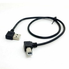 CY Left Angled 90 Degree USB 2.0 A Male to B Male Printer Scanner Cable picture
