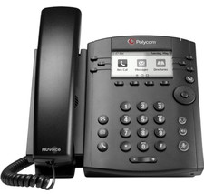 LOT OF 4-Polycom VVX 301 VoIP Phone HD Business Office Desktop 6 Line picture