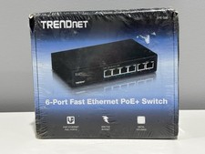 TRENDnet TPE-S50 6-Port Fast Ethernet PoE+ Switch New In Box picture