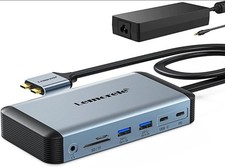 Lemorele MacBook Pro Air Docking Station w/150W Power Adapter, 12 in 2 USB C picture