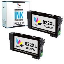 2-Pack CMYi Compatible 822XL Black Ink Cartridge for Epson WorkForce Pro WF-4833 picture