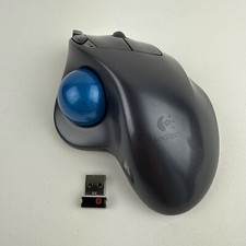Logitech M570 910-001799 Wireless Trackball Mouse Black w/ Bluetooth Dongle picture