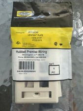 (32) HUBBELL PREMISE WIRING Wall Plate,6 Port, IFP16OW picture