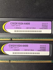 (2) Corsair XMS2 Xtreme Performance DDR2 Memory CM2X1024-6400C4 -  picture