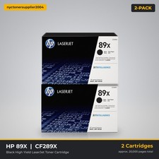 Genuine HP 89X Black High Yield Toner 2-Pack CF289X LaserJet M507 M528 Sealed picture