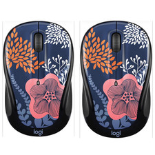 2 Pack - Logitech M317c Design Collection Wireless Mouse - Forest Floral picture