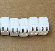 5 PACK Original Apple 12w USB Wall Charger Adapter OEM x5 charging cubes picture