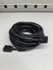 Monoprice 50ft 15 PIN Black VGA Monitor M/M Male Male Cable picture