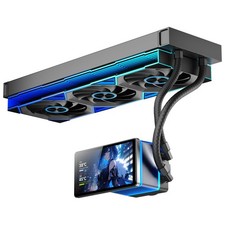 360mm AIO CPU Water Cooler 5.5 LCD Screen ARGB Fan Black picture