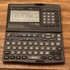Texas Instruments Vintage Pocket Mate 300 Personal Organizer 128KB Synchronized picture