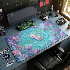 Mew Floating Crystal Pond XL Gaming Mouse Pad, Pokemon TCG Play Mat, Desk Mat picture
