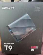 Samsung T9 2TB Portable SSD Up to 2000MB/s Gen 2x2 MU-PG2T0B/AM Black Sealed picture