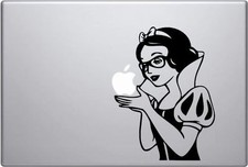 Snow White Geek Vinyl Decal Sticker Skin for Apple MacBook Pro Air Mac 13