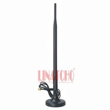 Router 2.4GHz WIFI 7dB Omni Antenna Small Magnetic Base Indoor RP SMA Male Jack picture