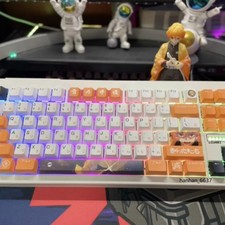 Demon Slayer Keycaps Set Nezuko Tanjiro PBT Dye-Sublimation OEM Height Anime  picture