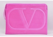 Valentino Beauty Hot Pink Velvet Laptop Sleeve Case Bag GWP New 14