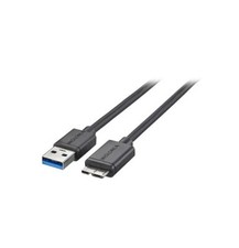 Insignia - 3' USB 3.0 A-Male-to-Micro-B-Male Cable - Black picture