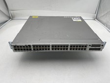Cisco WS-C3850-48P-L 48 Port Gigabit PoE+ Switch w/ NM-2-10G Network Module picture