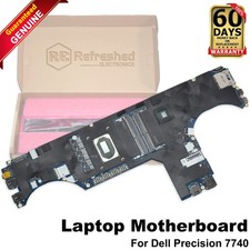 Dell Precision 7740 Motherboard Intel i9-9880H Octa-Core 2.3GHz LA-H281P CK1RN picture