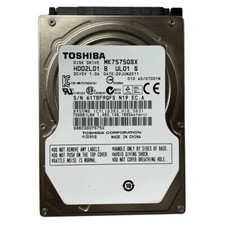 Toshiba 750GB MK7575GSX 5400RPM SATA 2.5