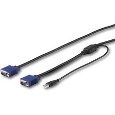 StarTech RKCONSUV6 6ft USB KVM Cable VGA/USB Rackmount Console picture