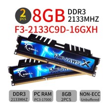 G.Skill Ripjaws X 16GB Kit 2x8GB DDR3 OC 2133MHz PC3-17000U Desktop PC Memory AB picture
