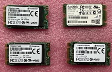 Lot of 4x (2x 16GB 32GB 64GB) MLC SATA 6Gbps M.2 2242 SSD picture