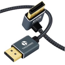 Ultra HD 8K 90 Degree DisplayPort Cable 3.3FT - Ideal for Gaming Monitors picture