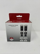 NEW Genuine Canon PGI-250XL Ink Tank - Black, Pack of 2 picture